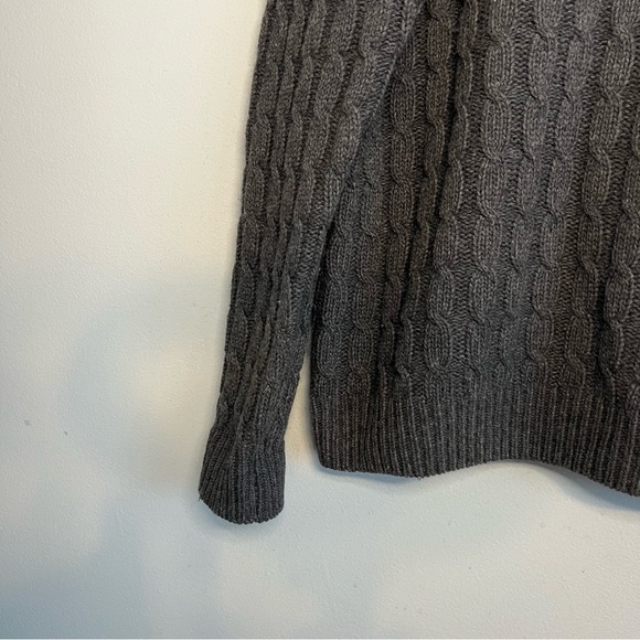 Brunella Gori Mens Lambswool Knit Collared Sweater Fisherman Gray Sz L Italy - Picture 3 of 11